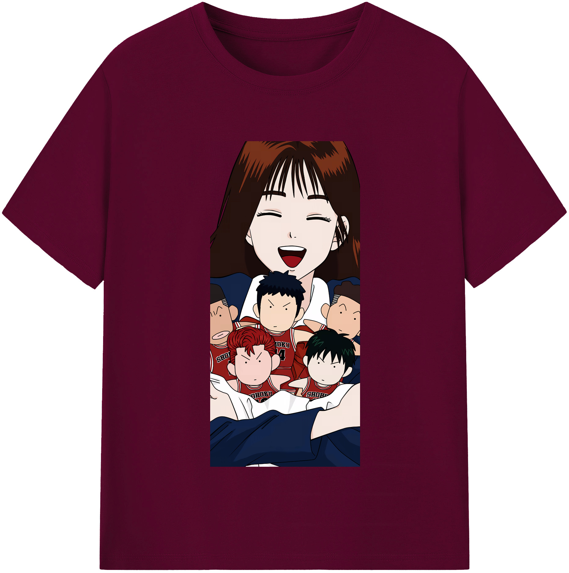 （画像用） SLAM DUNK／スラムダンク レディースカジュアルプリントTシャツ（綿100％）